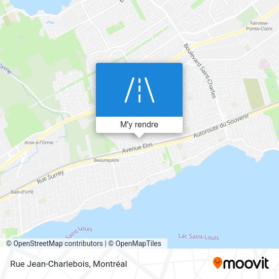 Rue Jean-Charlebois plan
