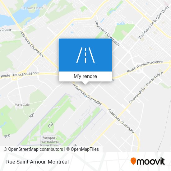 Rue Saint-Amour plan