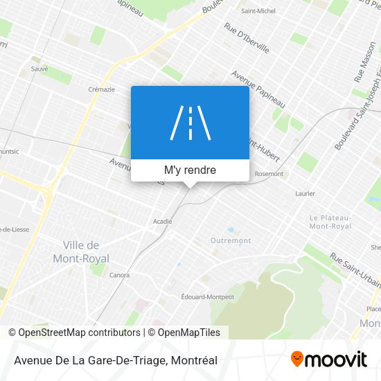 Avenue De La Gare-De-Triage plan