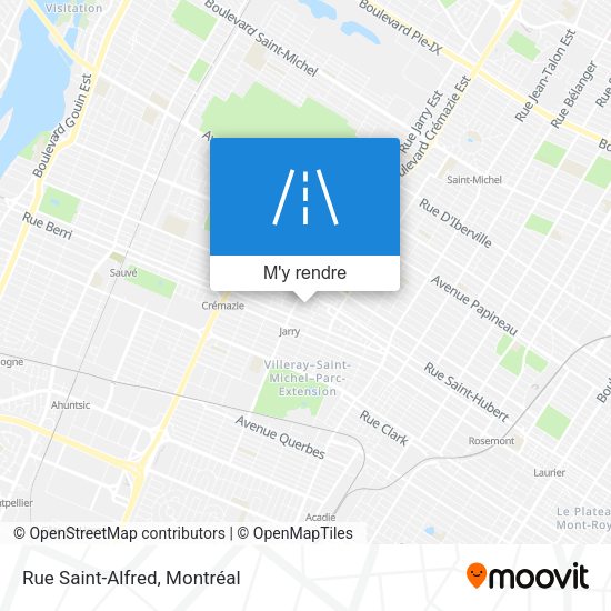 Rue Saint-Alfred plan