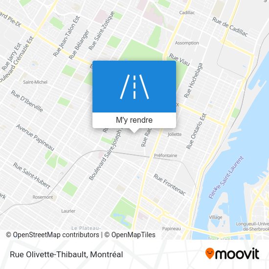 Rue Olivette-Thibault plan