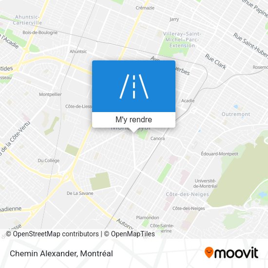 Chemin Alexander plan