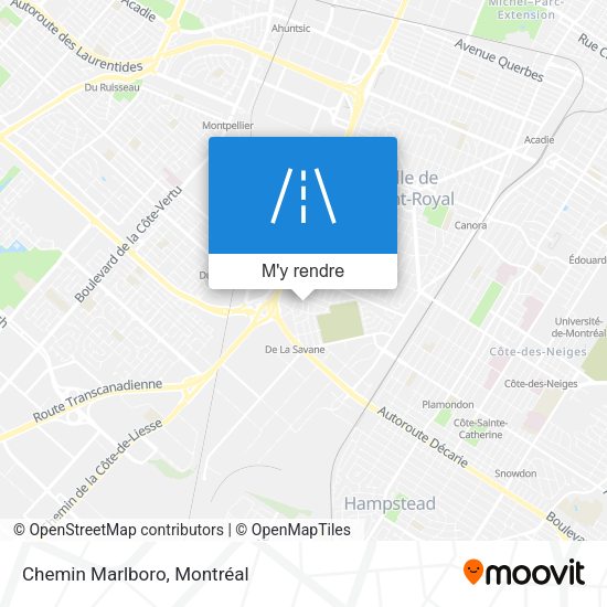 Chemin Marlboro plan