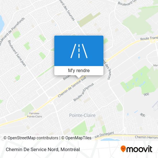 Chemin De Service Nord plan