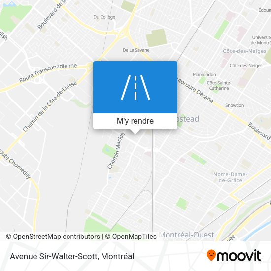 Avenue Sir-Walter-Scott plan