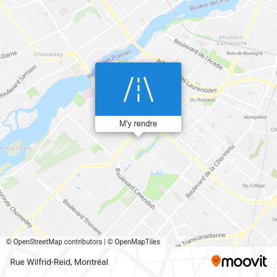 Rue Wilfrid-Reid plan
