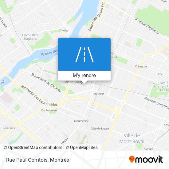 Rue Paul-Comtois plan