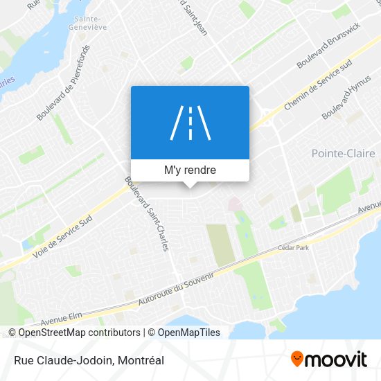 Rue Claude-Jodoin plan