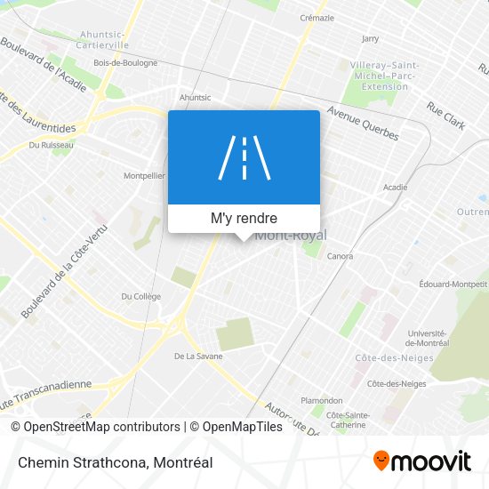 Chemin Strathcona plan