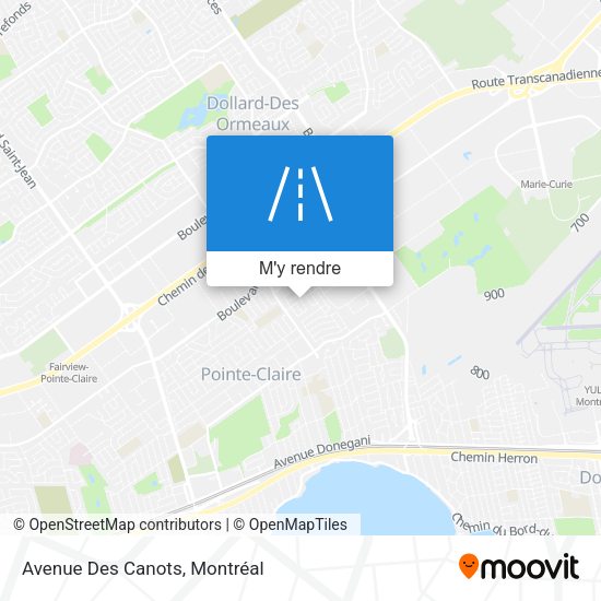 Avenue Des Canots plan