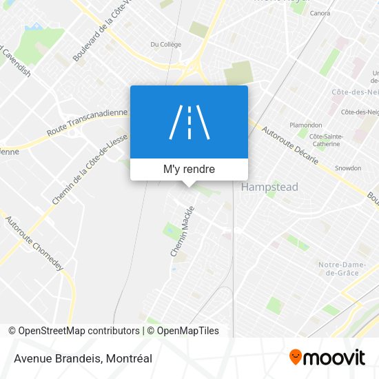 Avenue Brandeis plan
