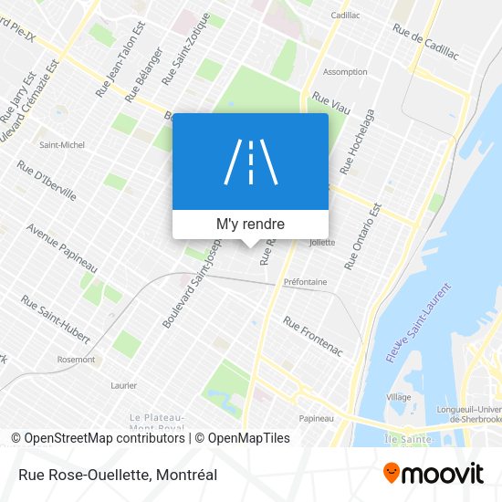 Rue Rose-Ouellette plan