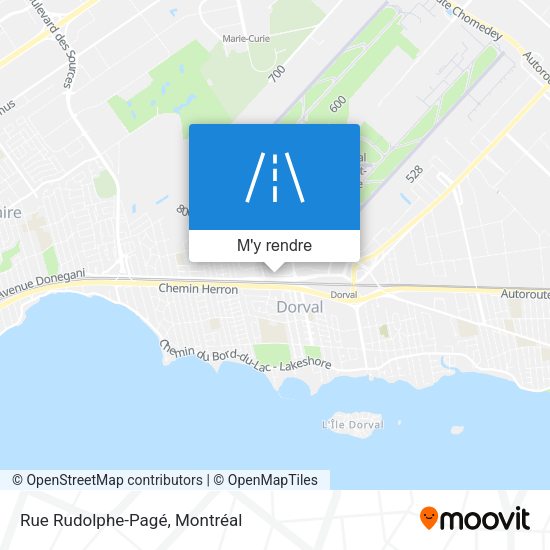 Rue Rudolphe-Pagé plan