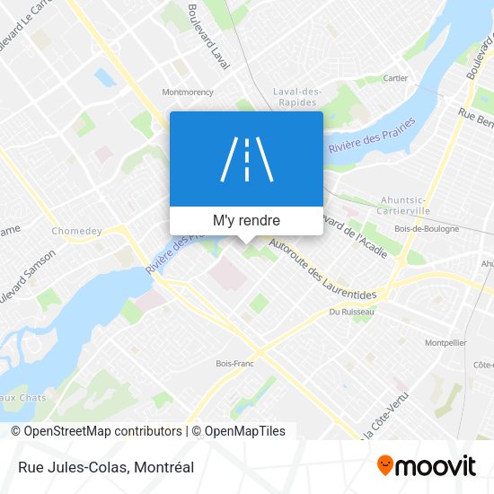 Rue Jules-Colas plan