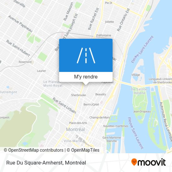 Rue Du Square-Amherst plan