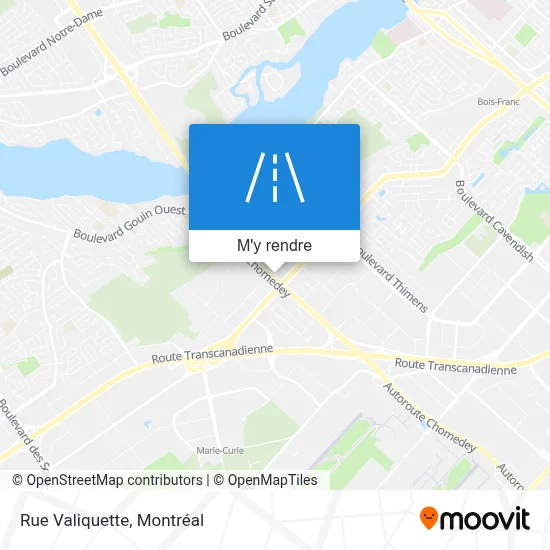 Rue Valiquette plan
