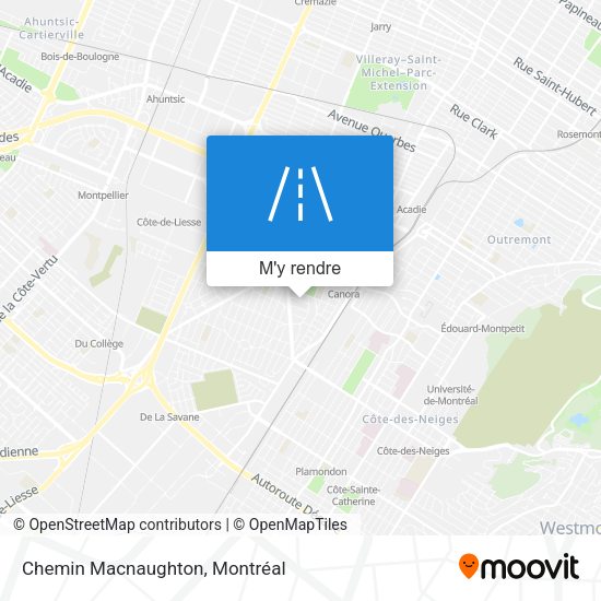 Chemin Macnaughton plan
