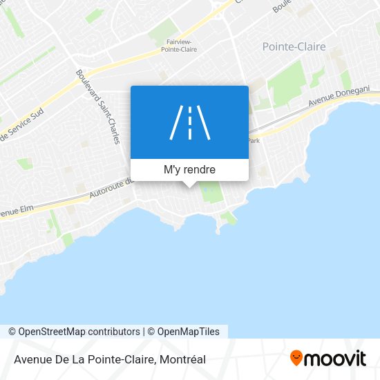Avenue De La Pointe-Claire plan