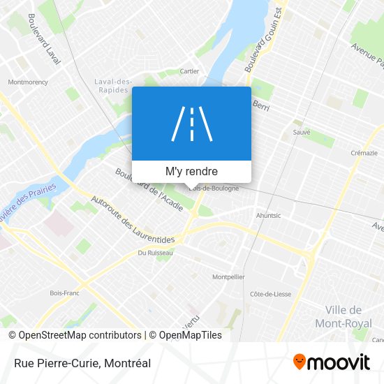 Rue Pierre-Curie plan