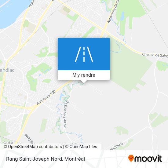 Rang Saint-Joseph Nord plan