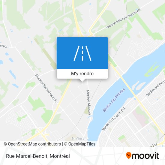 Rue Marcel-Benoit plan