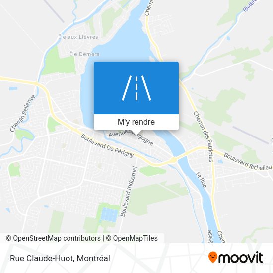 Rue Claude-Huot plan