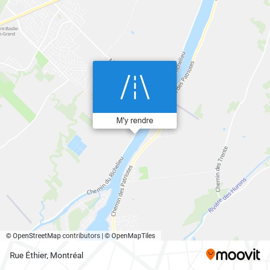 Rue Éthier plan