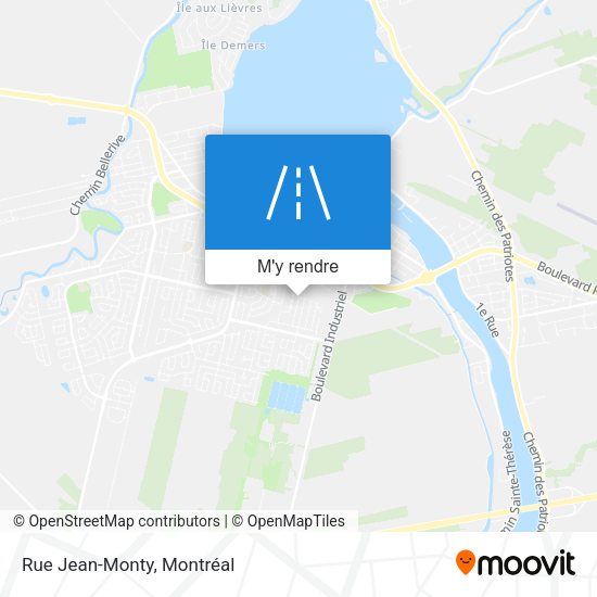Rue Jean-Monty plan