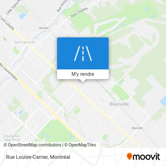 Rue Louise-Carrier plan