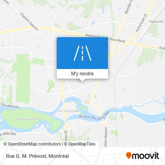 Rue G. M. Prévost plan