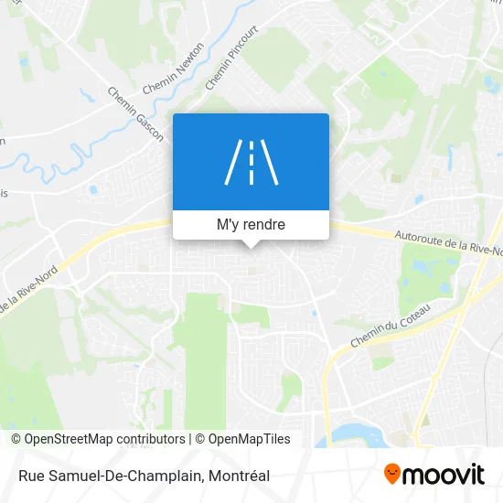 Rue Samuel-De-Champlain plan