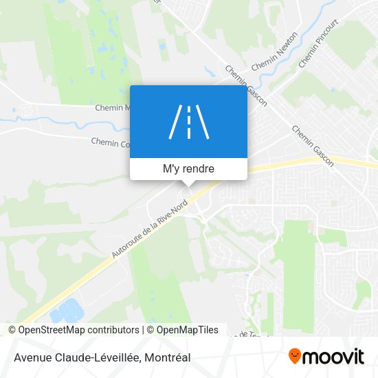 Avenue Claude-Léveillée plan