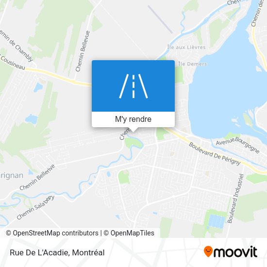 Rue De L'Acadie plan
