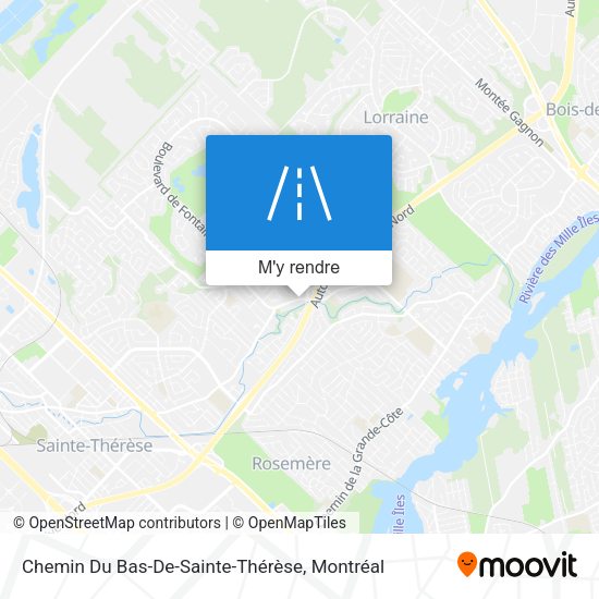 Chemin Du Bas-De-Sainte-Thérèse plan