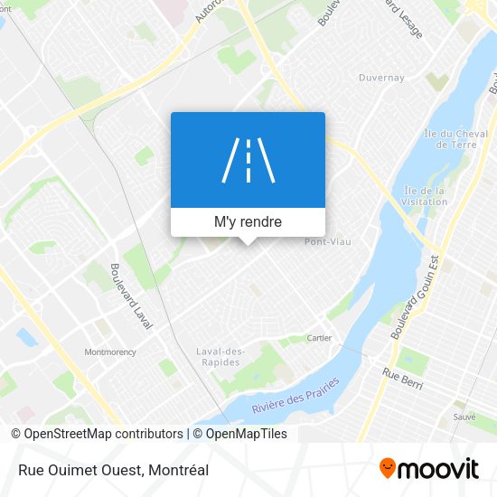 Rue Ouimet Ouest plan