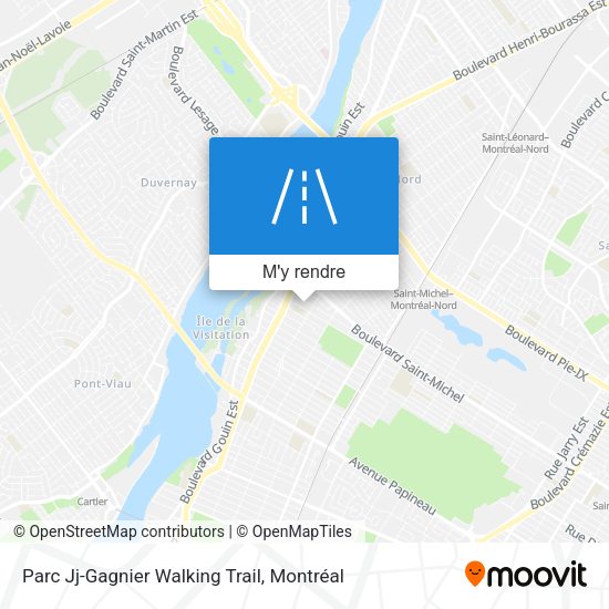 Parc Jj-Gagnier Walking Trail plan