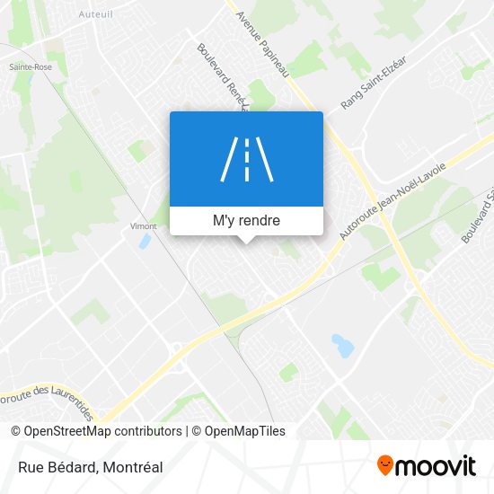 Rue Bédard plan