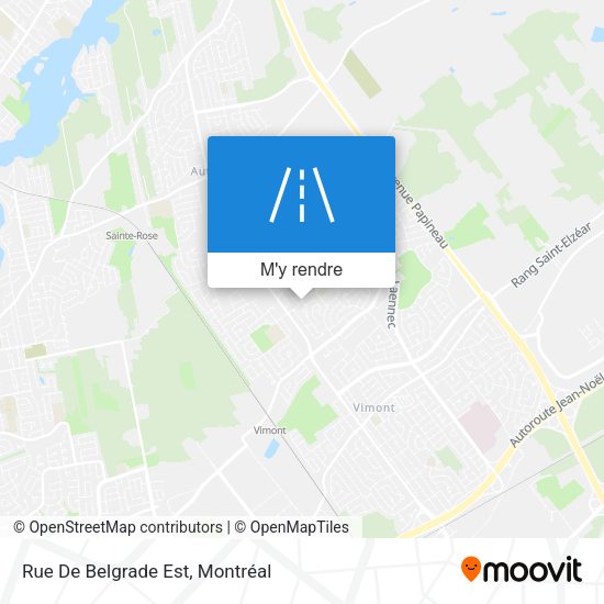 Rue De Belgrade Est plan