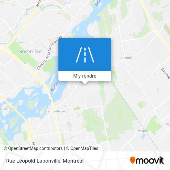 Rue Léopold-Labonville plan