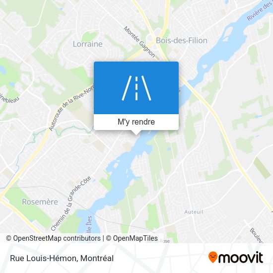 Rue Louis-Hémon plan
