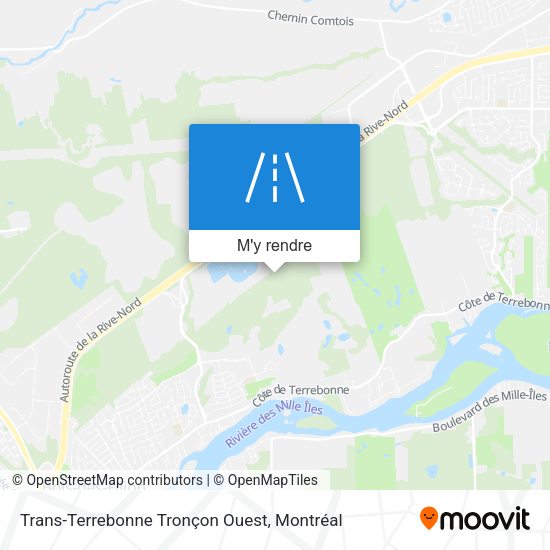 Trans-Terrebonne  Tronçon Ouest plan