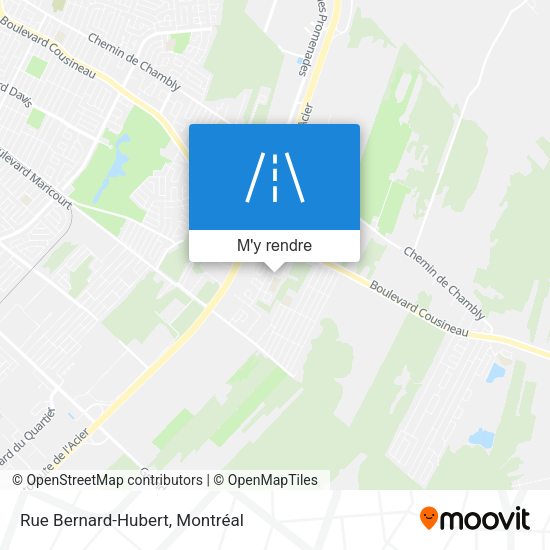 Rue Bernard-Hubert plan