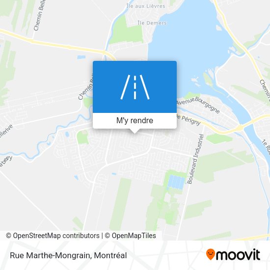 Rue Marthe-Mongrain plan