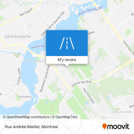 Rue Andrée-Maillet plan