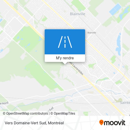 Vers Domaine-Vert Sud plan