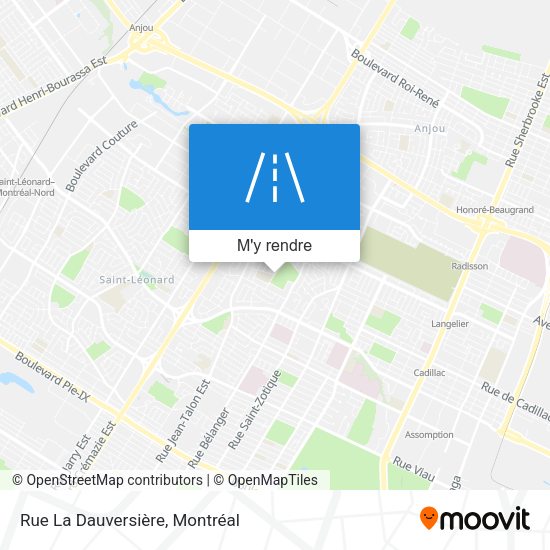 Rue La Dauversière plan
