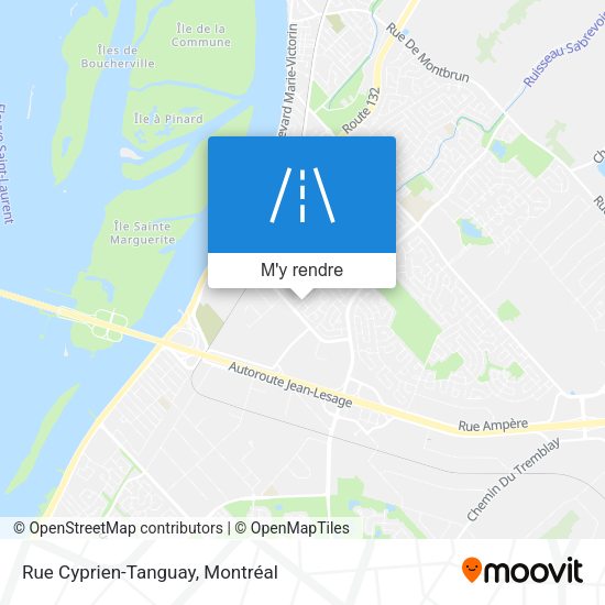 Rue Cyprien-Tanguay plan