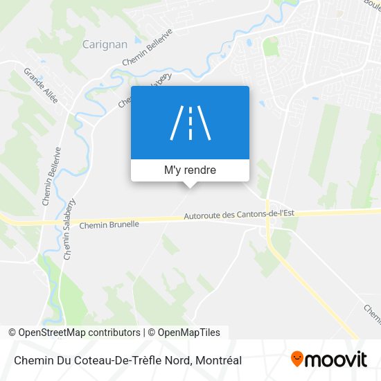 Chemin Du Coteau-De-Trèfle Nord plan