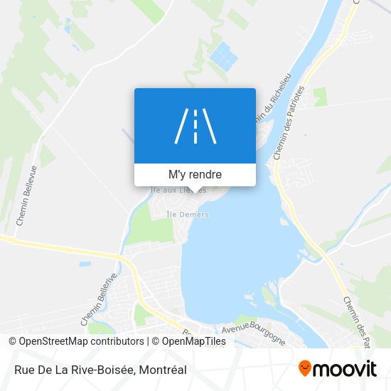 Rue De La Rive-Boisée plan