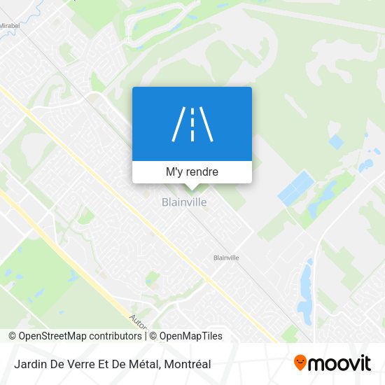 Jardin De Verre Et De Métal plan